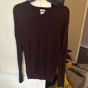 Burgundy Long Sleeve Sweater